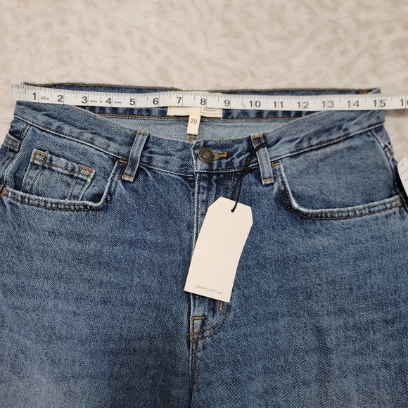 Current/Elliott Women's Wide Leg Crop Jeans Size 29 NWT Bromes Blue - Picture 10 of 16
